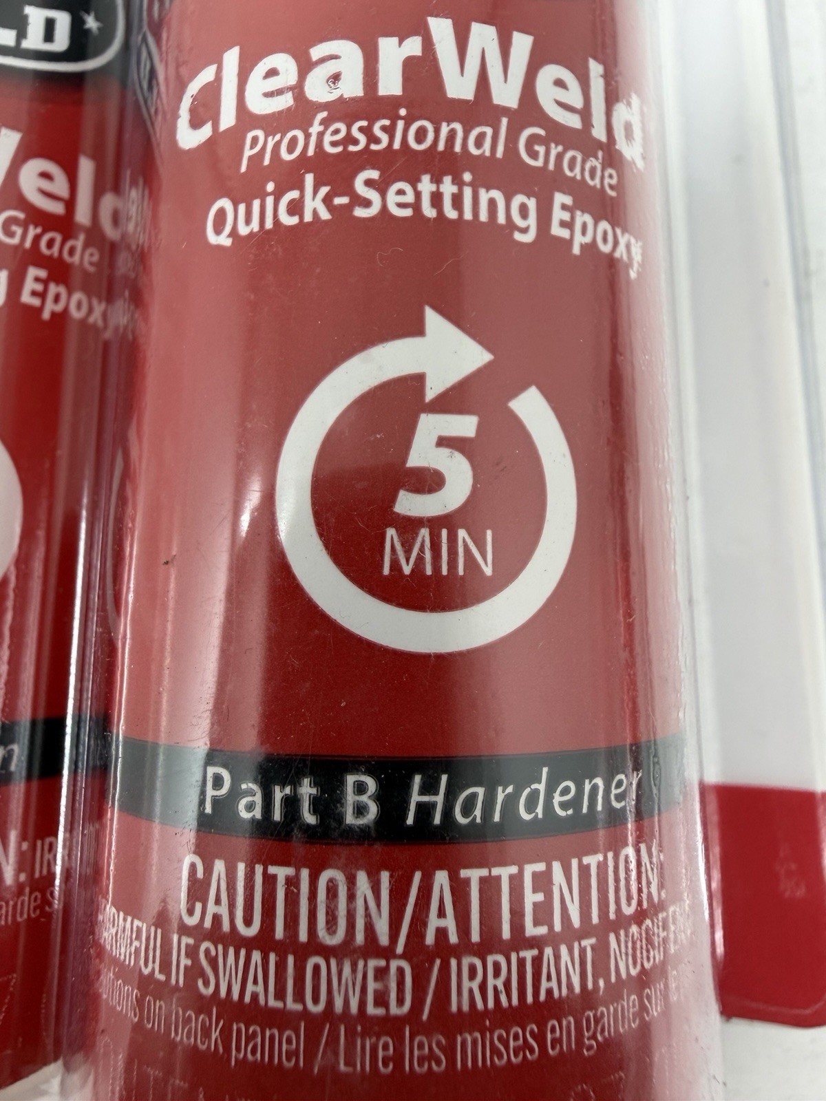 3 Pack JB Weld 50240H ClearWeld Professional Grade Epoxy, Clear 8 oz.