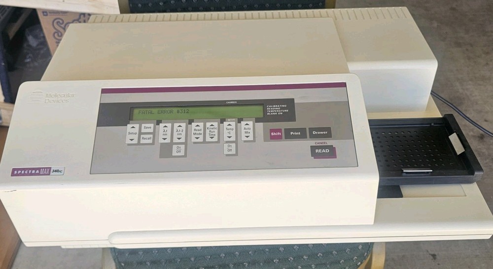 Molecular Devices SpectraMax 340PC 384 Plate Reader~ Fatal Error