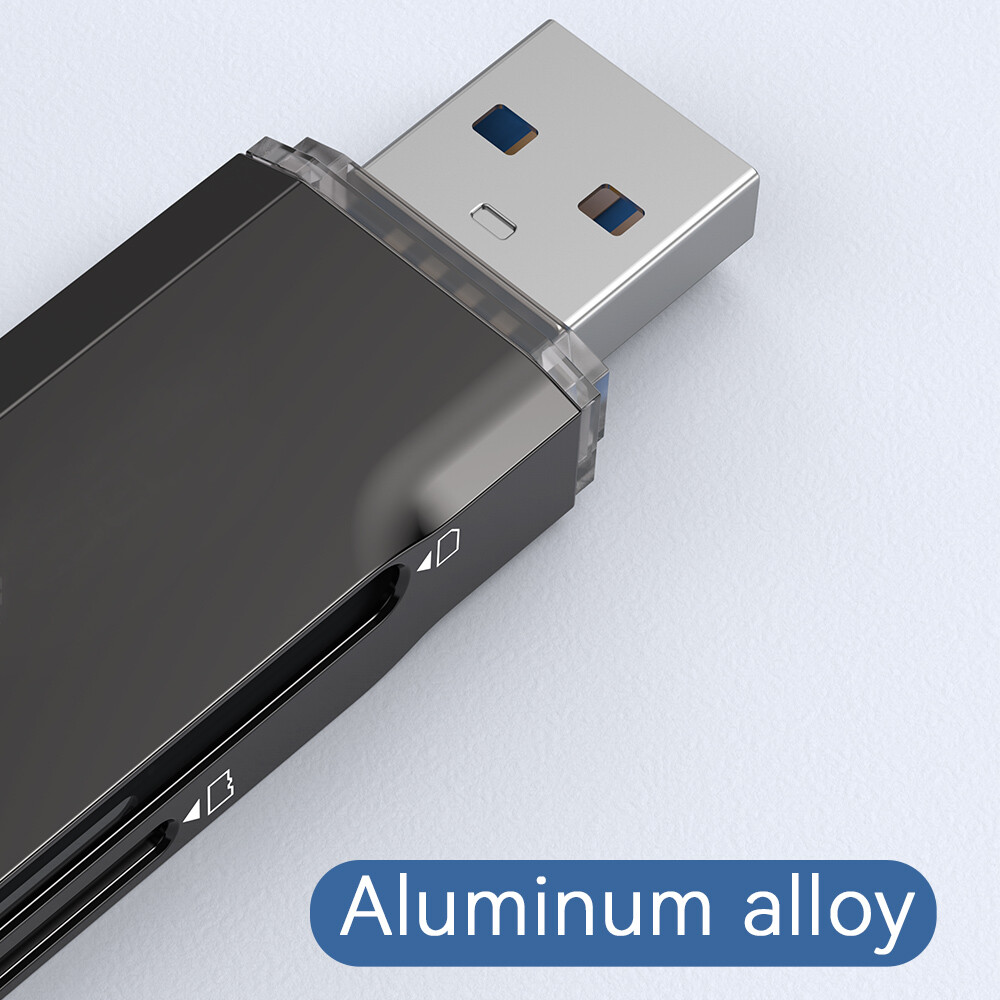 TOPESEL Card Reader USB 3.0 Type C to SD Micro SD TF Smart Memory Card Adapter