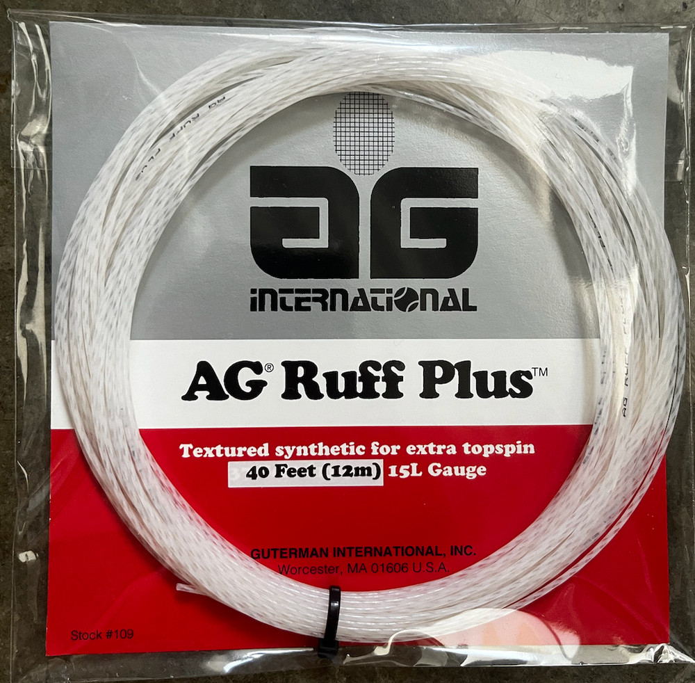 AG RUFF PLUS 15L Tennis String Set - White