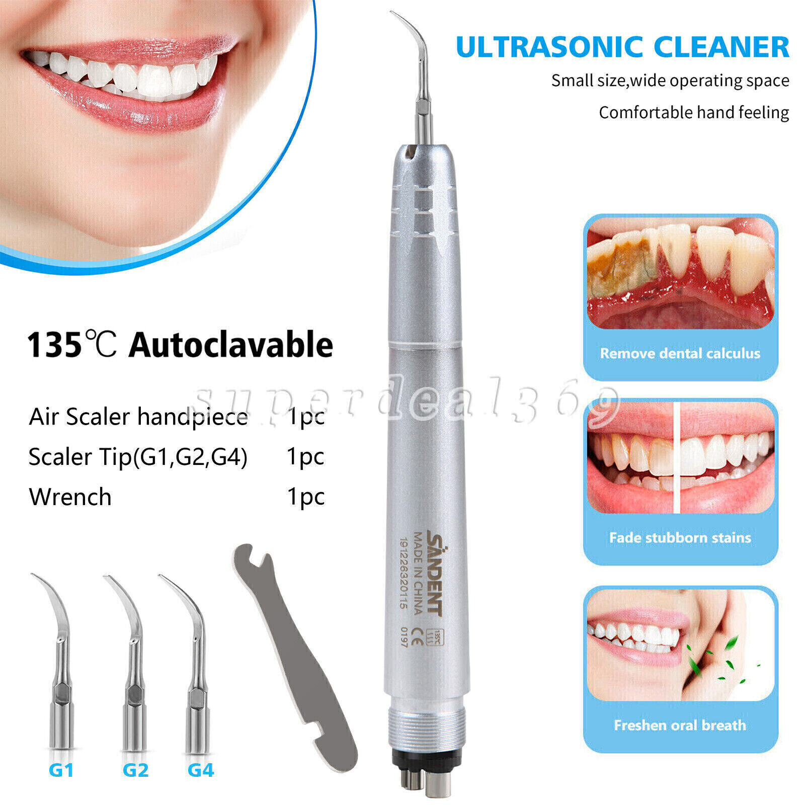 Dental Ultrasonic Air Perio Scaler Handpiece Hygienist Cavitron 2 Hole / 4 Hole