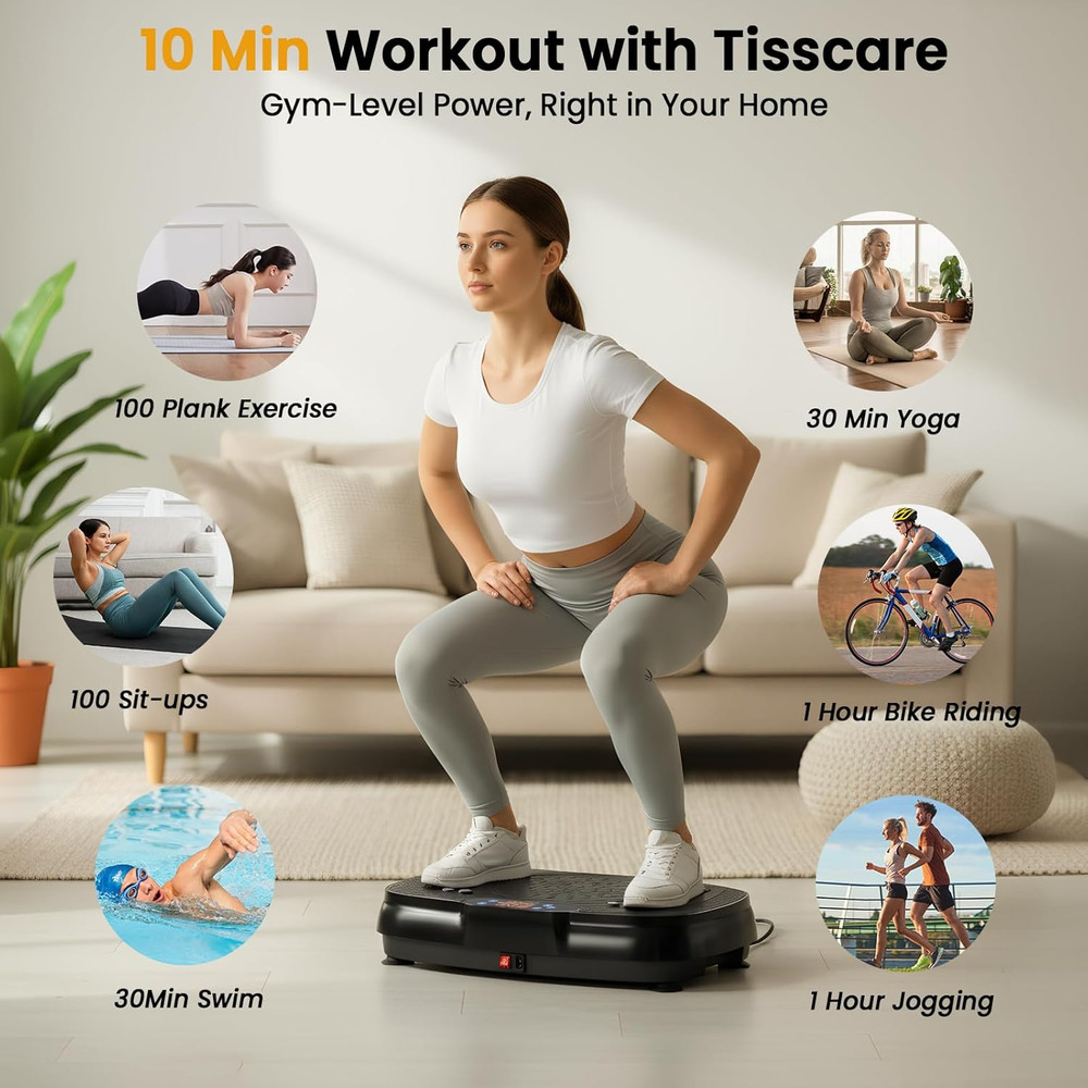Vibration Plate Exercise Machine, 400Lbs Shake Plate Whole Body Workout