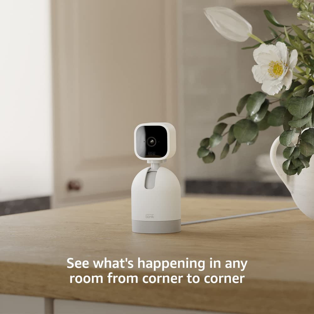 Mini Pan-Tilt Camera (Newest Model), Rotating Indoor Plug-In Smart Security Came
