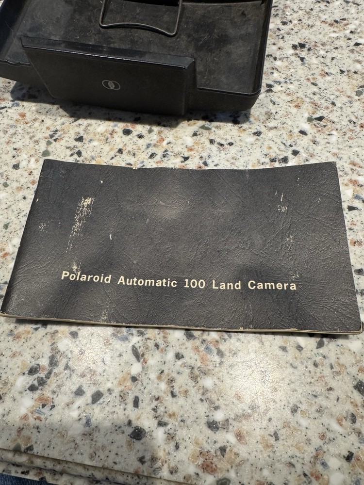 Vintage Polaroid Automatic 100 Land Camera w/ case & instructions untested