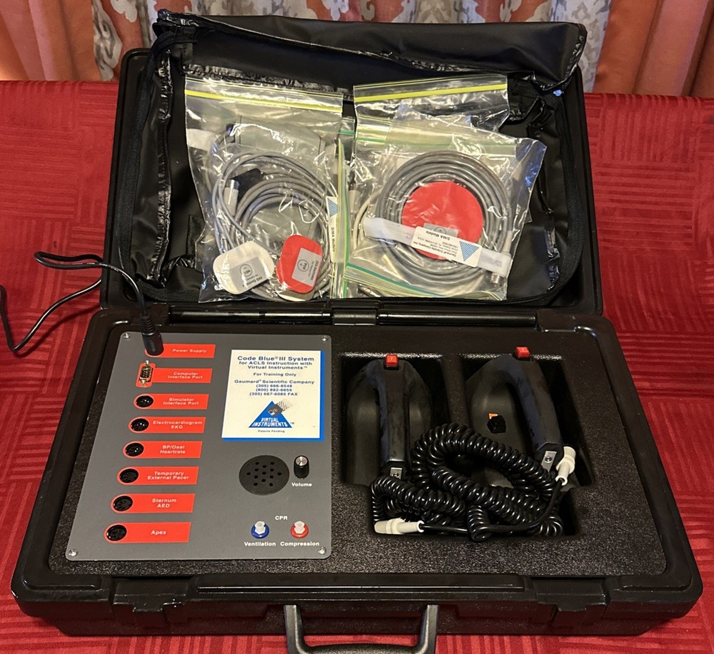 VIRTUAL INSTRUMENTS GAUMARD SCIENTIFIC CO. CODE BLUE 111 SYSTEM TRAIN SIMULATOR