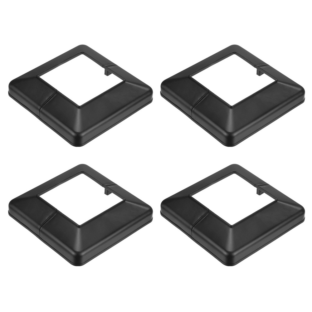 4-Pack Post Base Cover, Internal 4"x 4" PVC Post Skirt Split Type for Railing