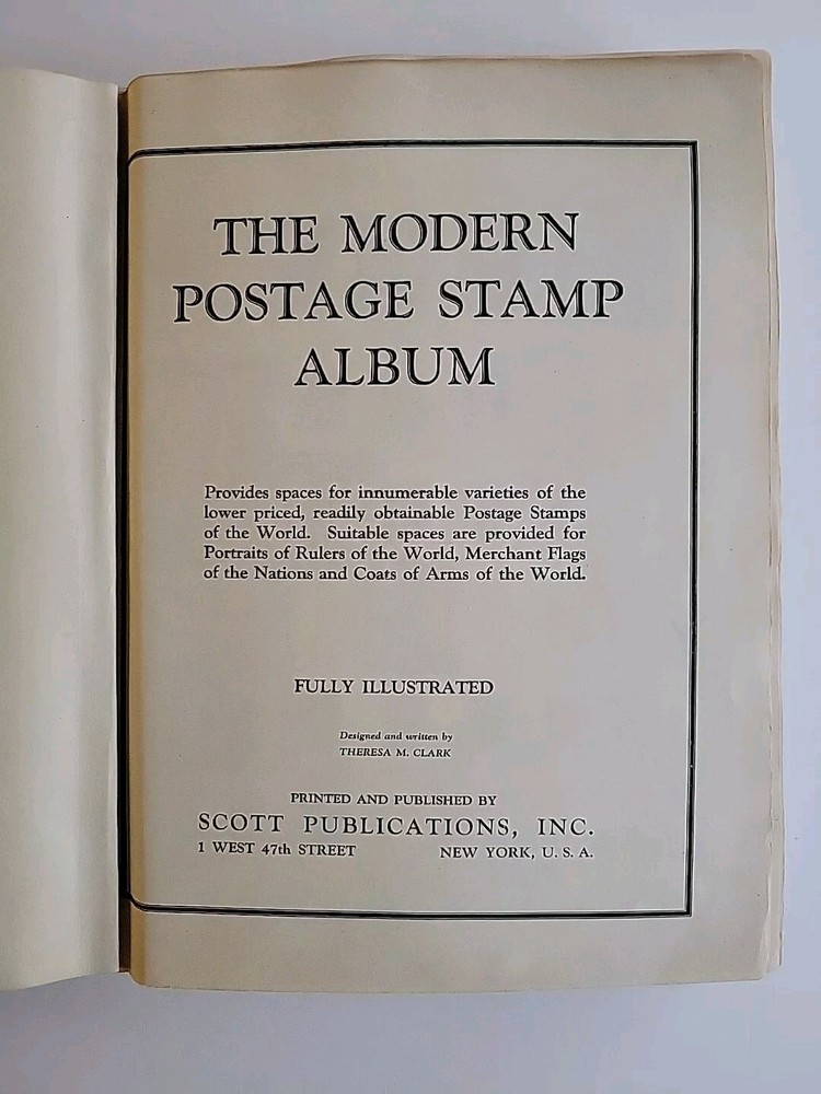 Modern Postage Stamp Album, Scott Publications 1946