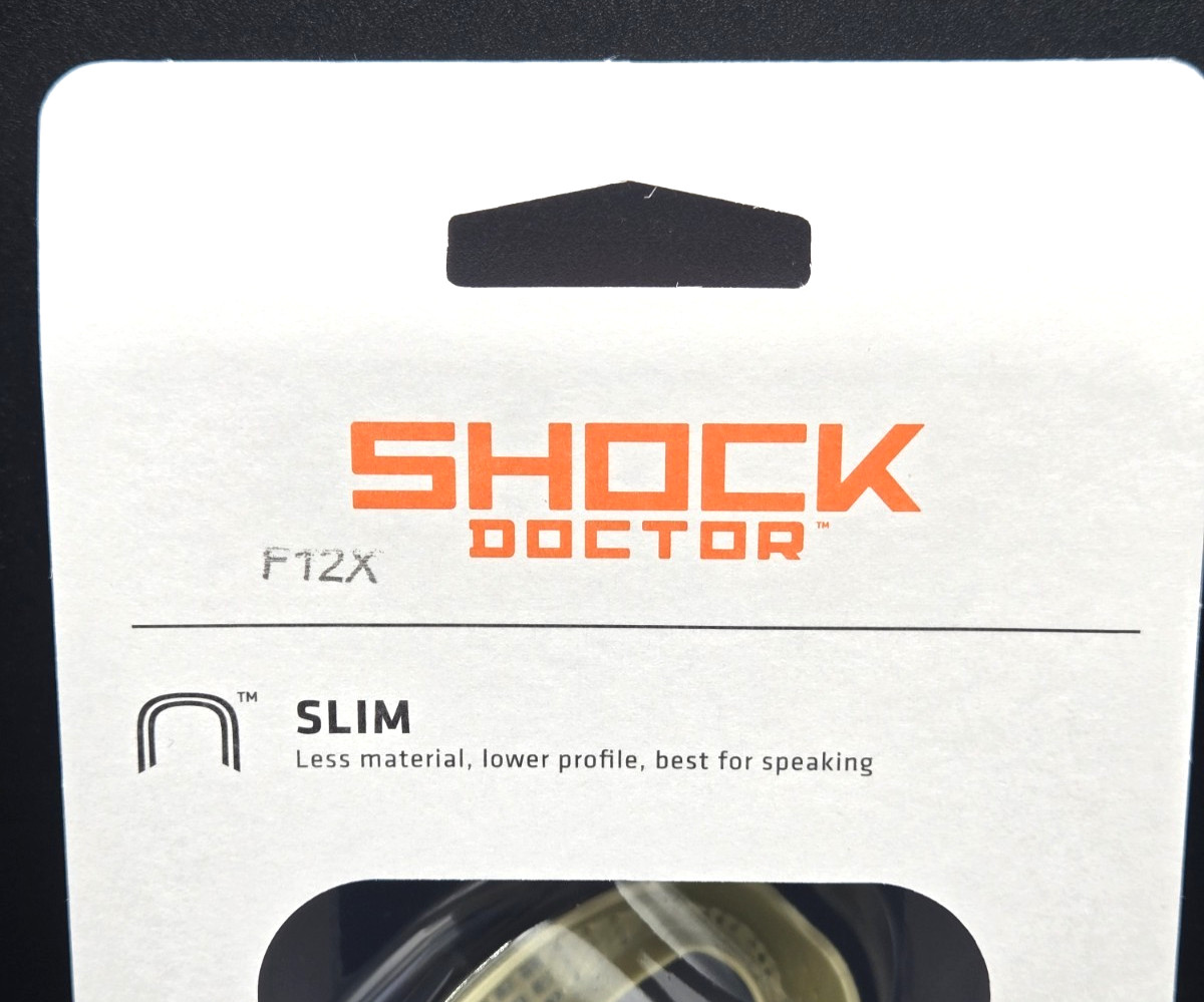 Shock Doctor Trash Talker GOLD Mouthguard Adult 11+ Slim Fit Moldable