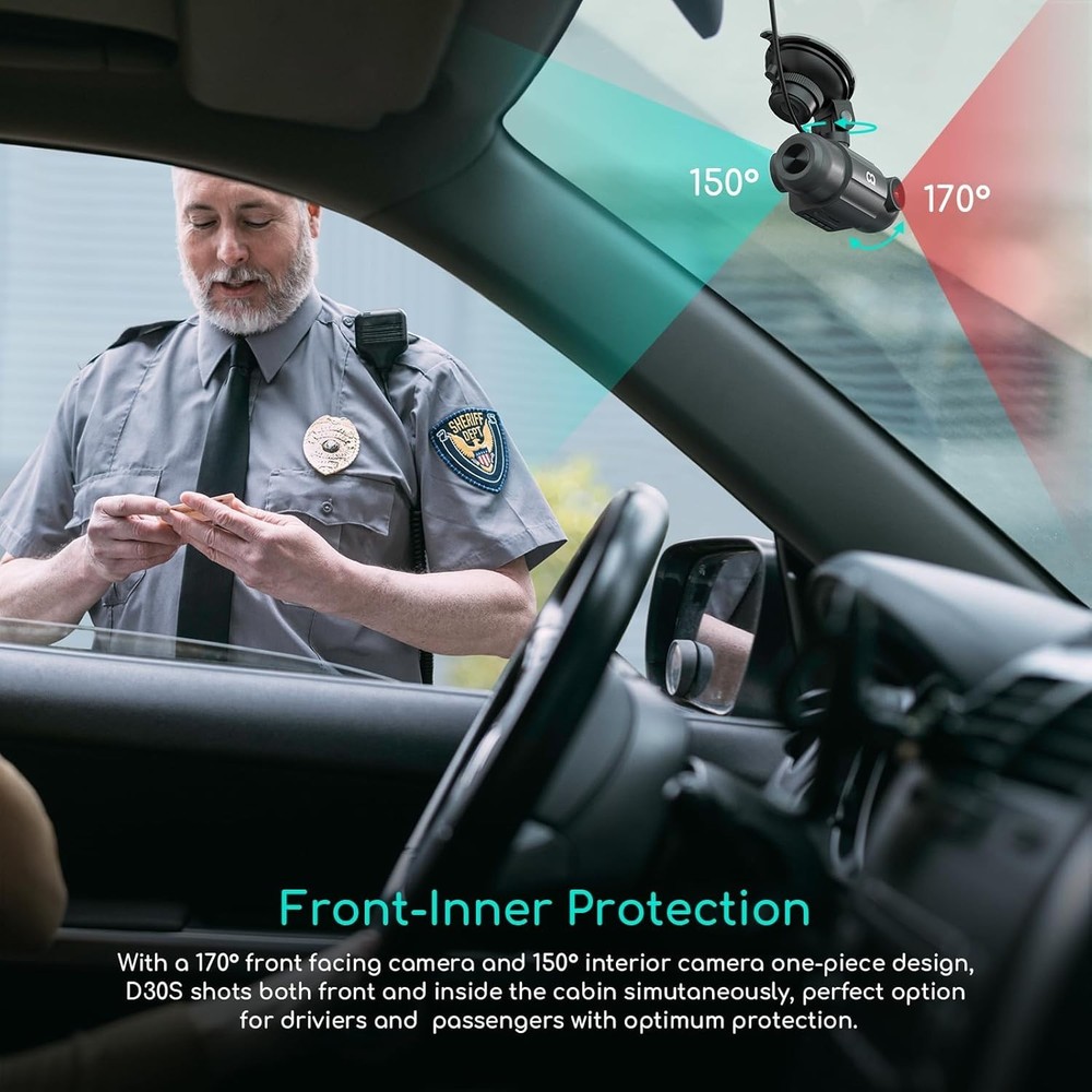 Uber Car Camera with Night Vision, G-Sensor, Parking Mode