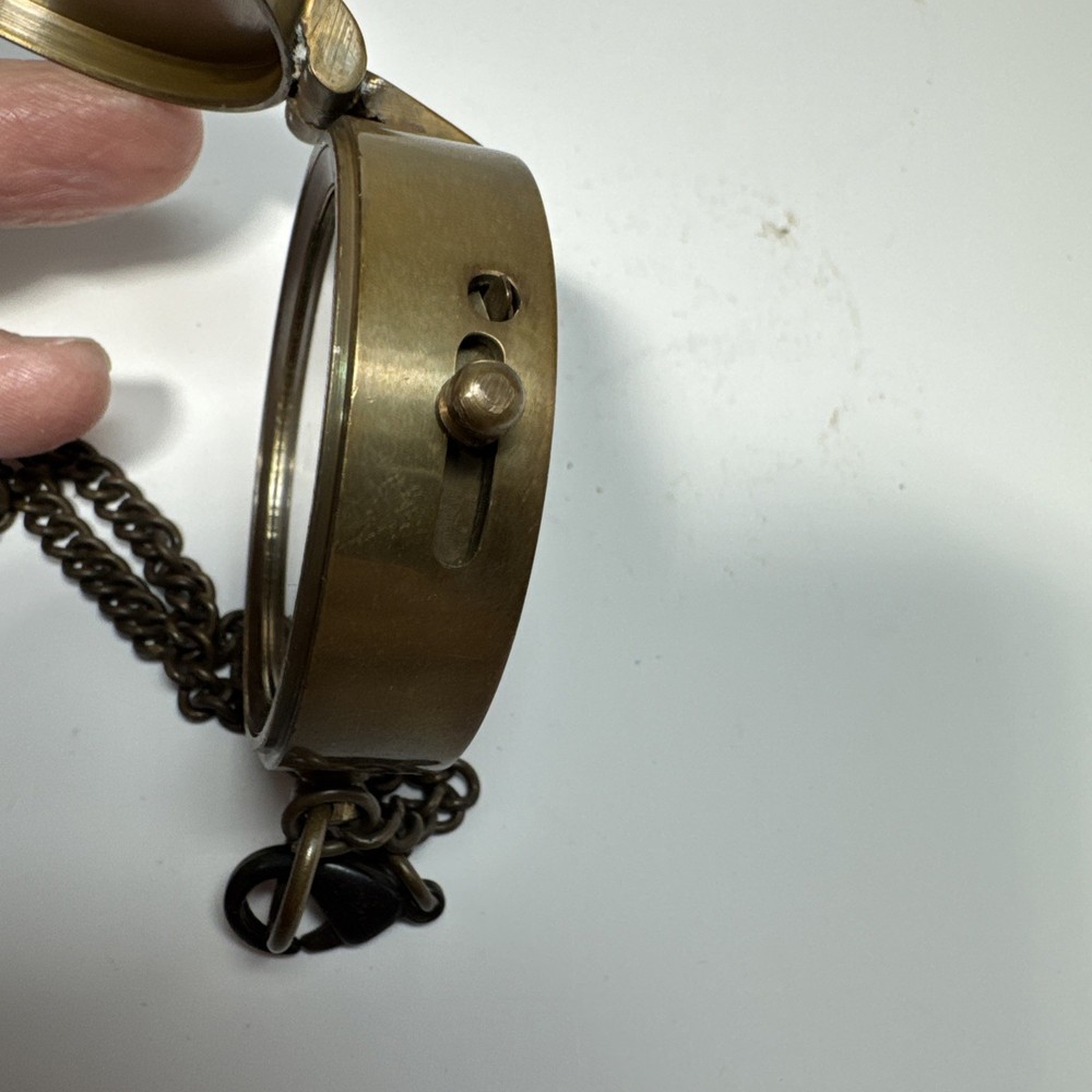 Compass With Case Engraved Thoreau “Go Confidently” “Not All Those…” Tolkien