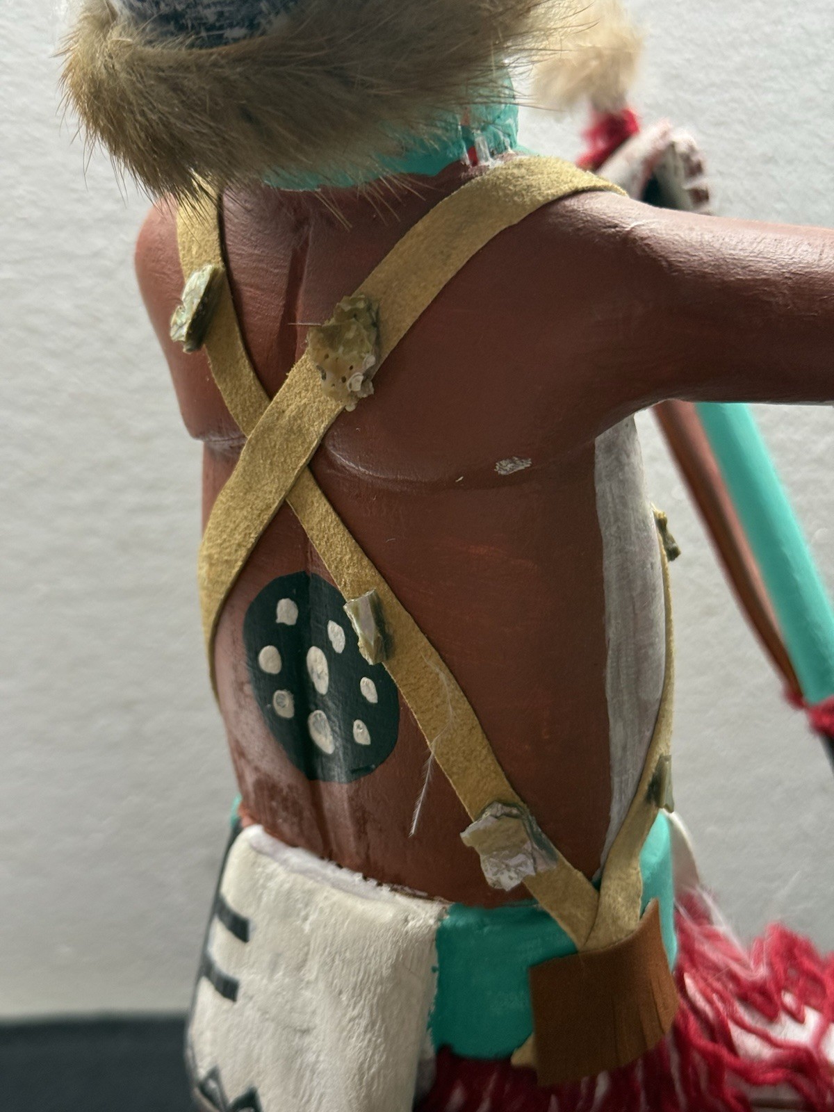 Vintage Kachina Doll Wolf Shaman 14 Inch Signed Al. Silas Jr.