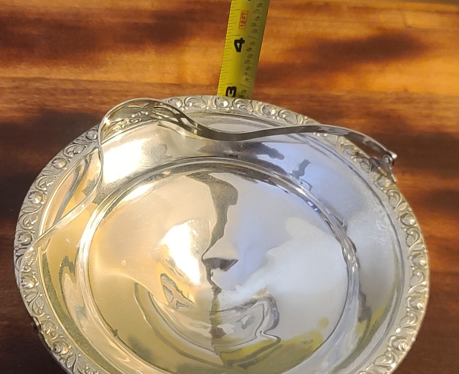 👑NICE👑 Sterling Silver Handled Candy Dish 💥145 Grams💥(weighted)