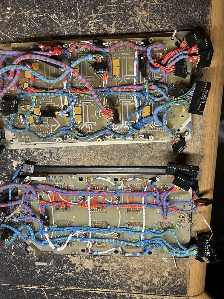 Unknown Avionics Instruments ( Front Panel Only !) For Parts