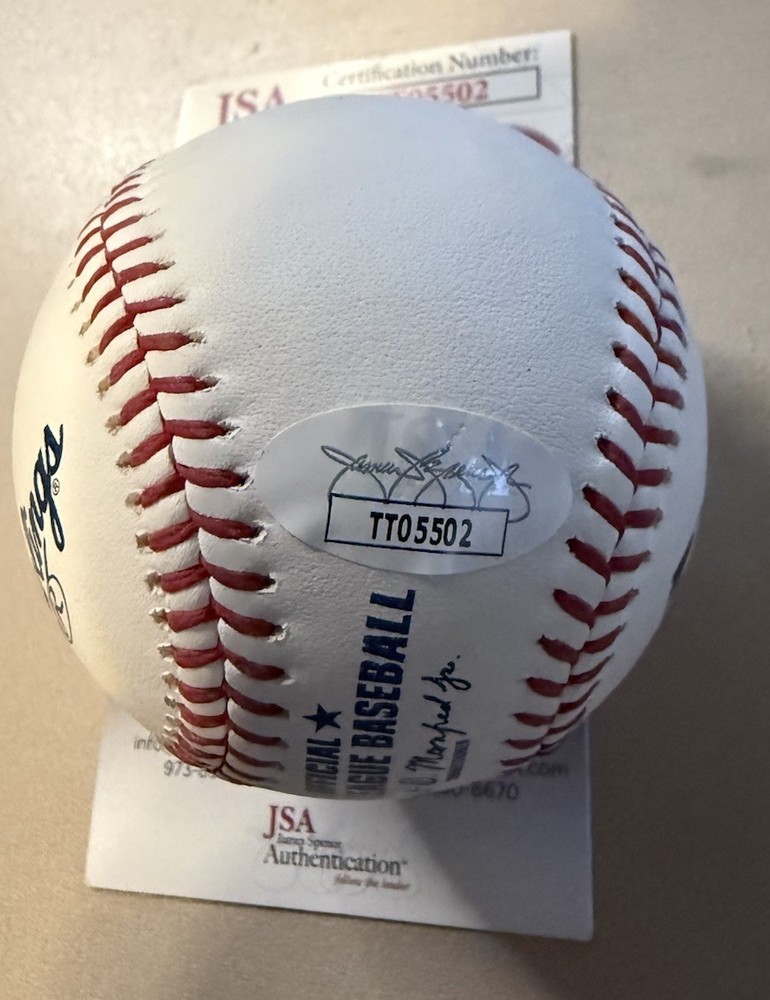 Eric Horner Signed ROMLB - JSA - ROYALS