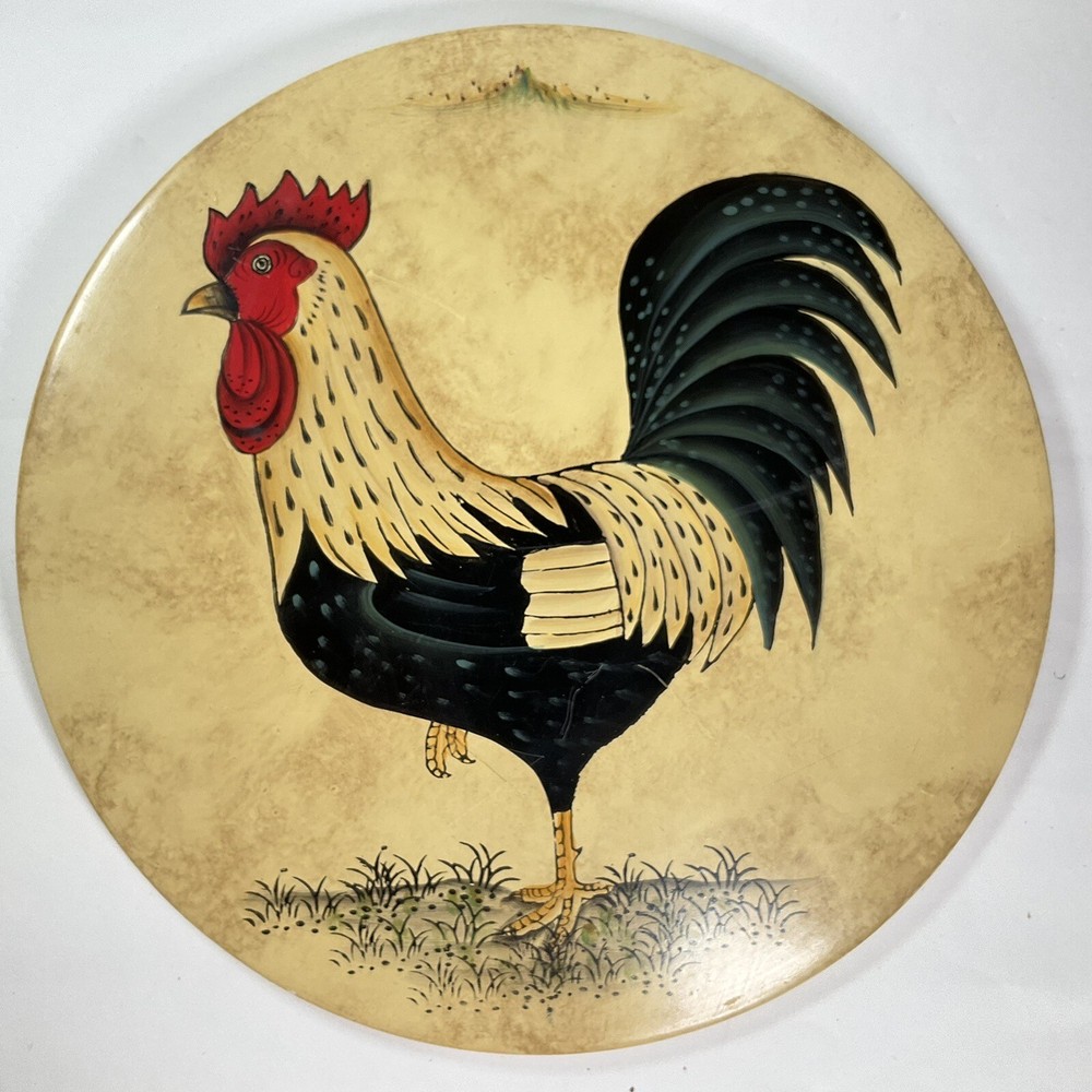 Harvest Giftcraft Ceramic Wall Hanging Rooster 12"