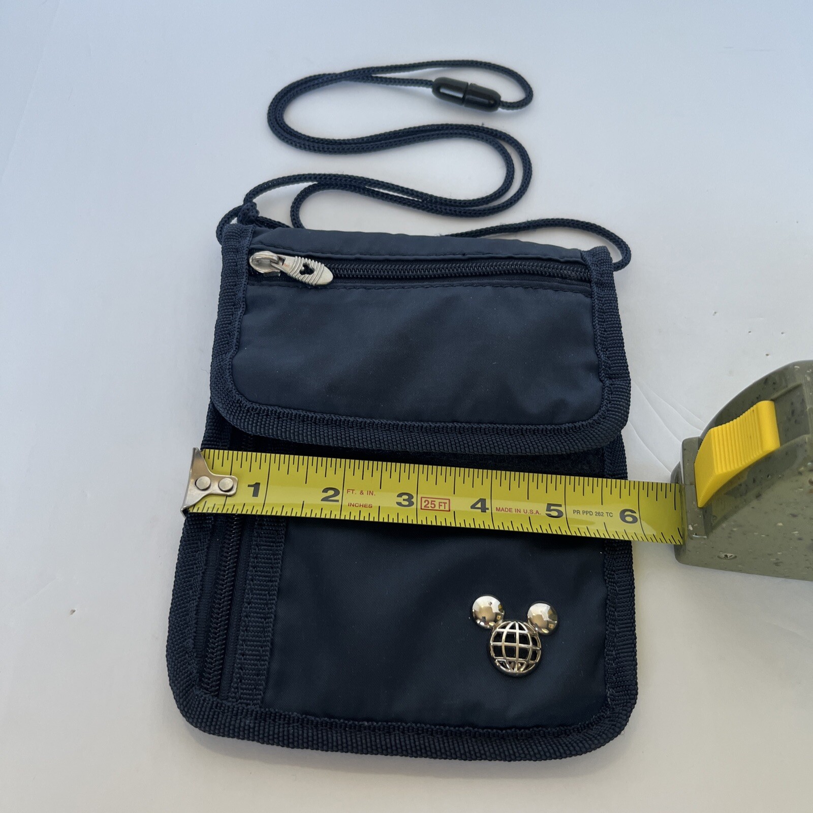 Disney TAG Travel Accessories Gear Navy Blue Neck Wallet ID Holder Bag