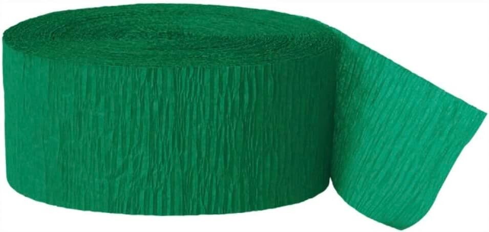 Green Crepe Paper Party Streamer
