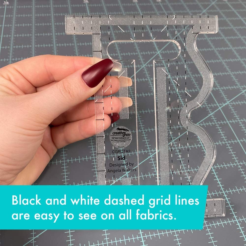 Expert-Approved Sid Acrylic Quilting Template - Free-Motion & Unique Patterns