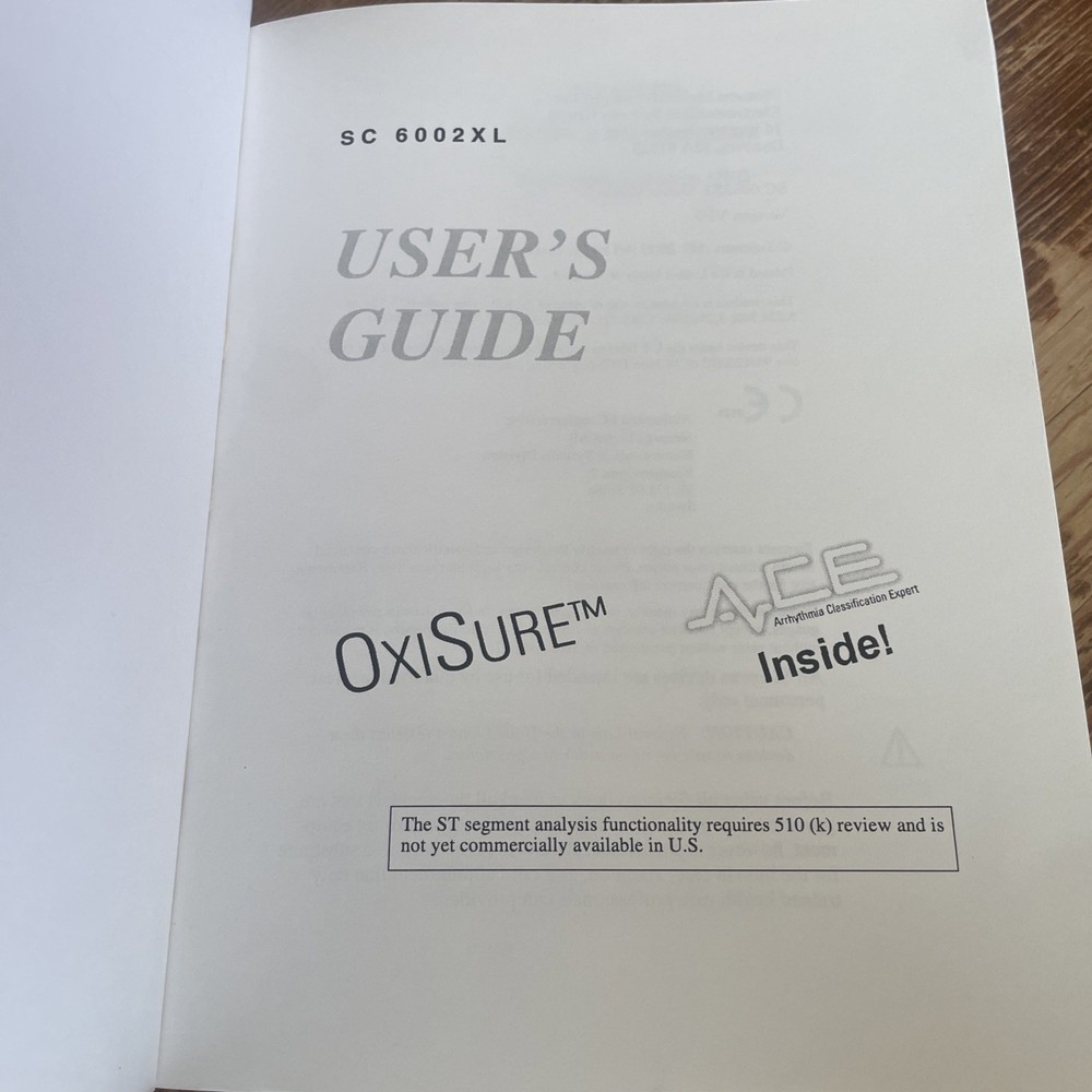 SIEMENS SC 6002XL Users Guide & Service Setup Instructions
