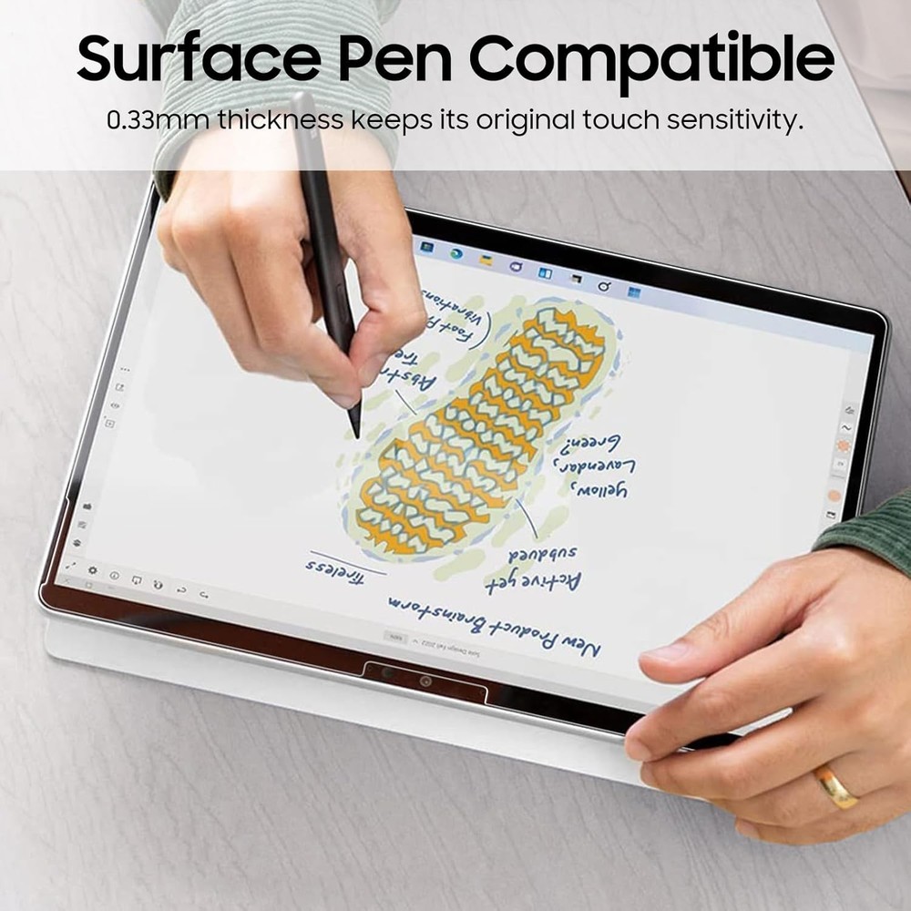 2-Pack Tempered Glass Screen Protector for Microsoft Surface Pro 12 Inch 2025