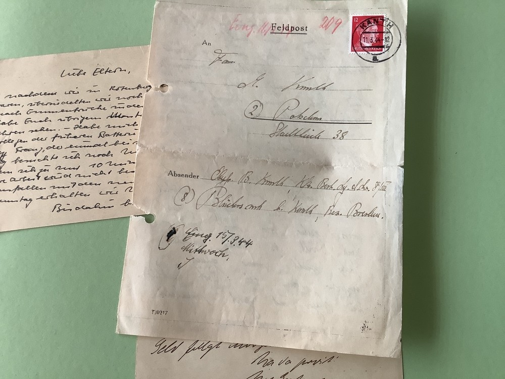 Germany 3 mixed Feldpost items Ref A771