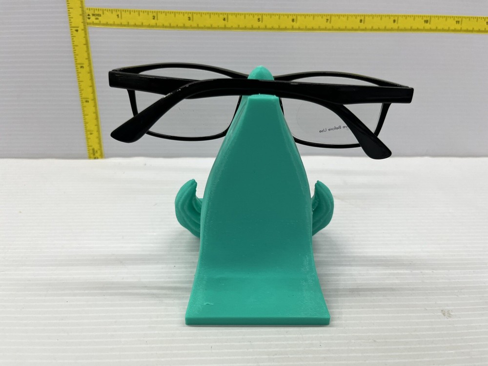 Funny Mustache Eye Glasses Holder teal