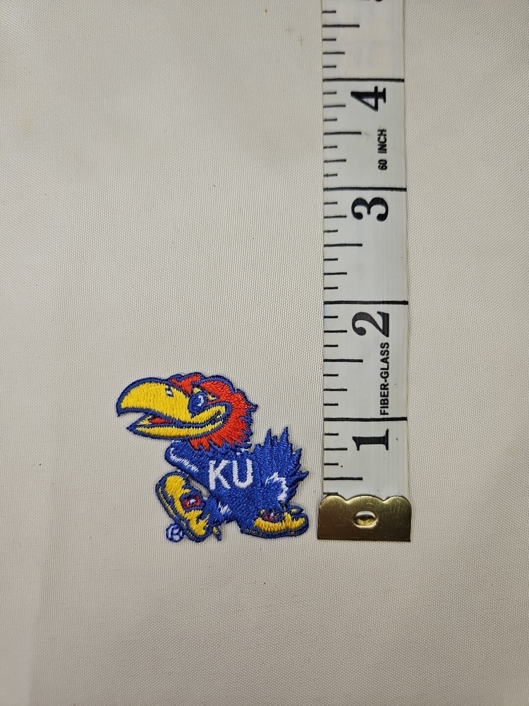 KU Iron On Embroidered Patch