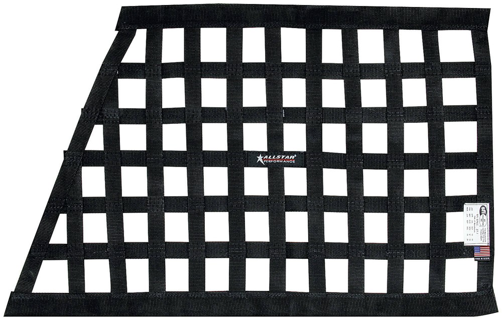 ALLSTAR PERFORMANCE Window Net Border Style Angled Black SFI