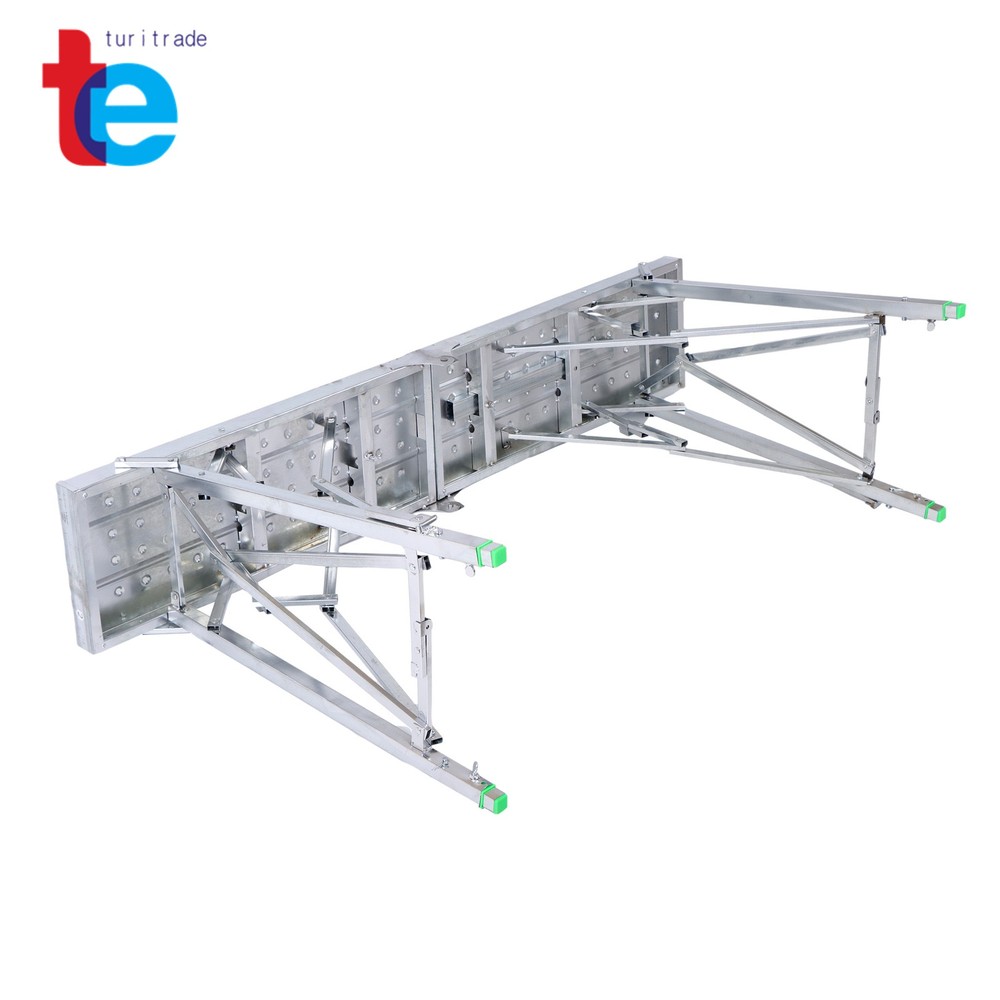 1.6m Adjustable Folding Ladder - Multi-Purpose Scaffold & Work Platform
