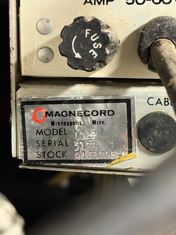 [RARE] Magnecord 1024A preamplifier and equalizer