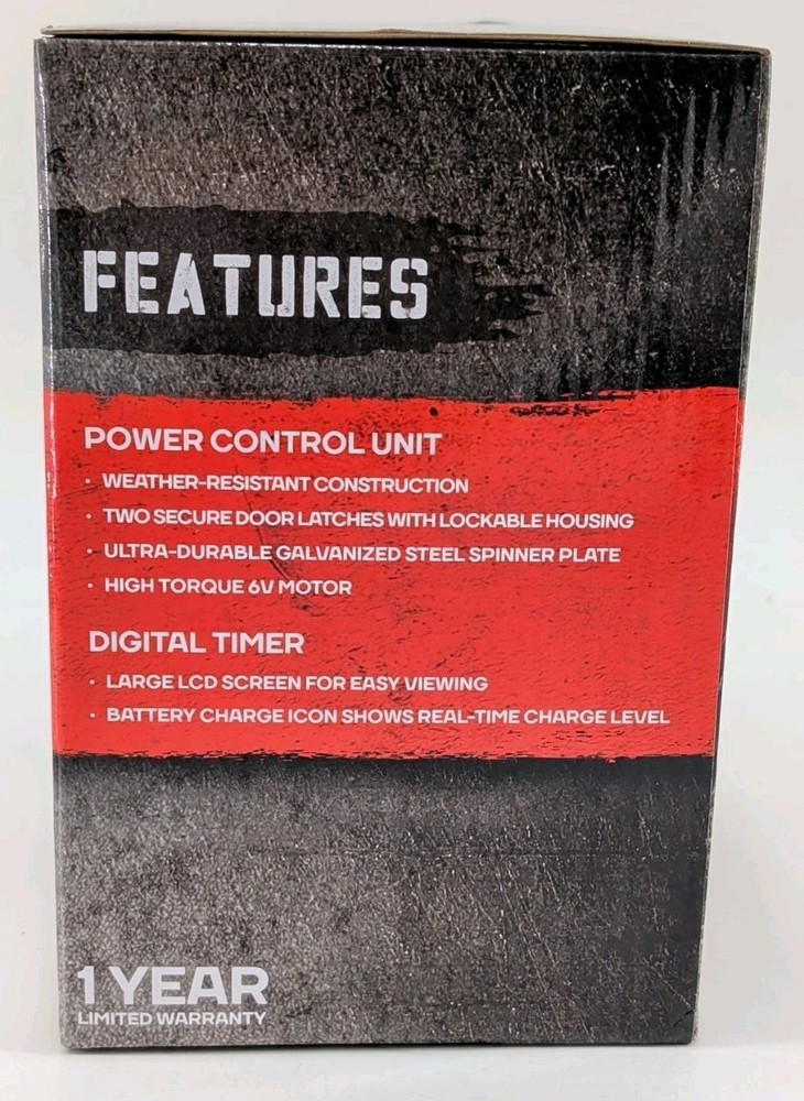 Wildgame Innovations 6V Game Feeder Kit Digital Power Control Unit Black