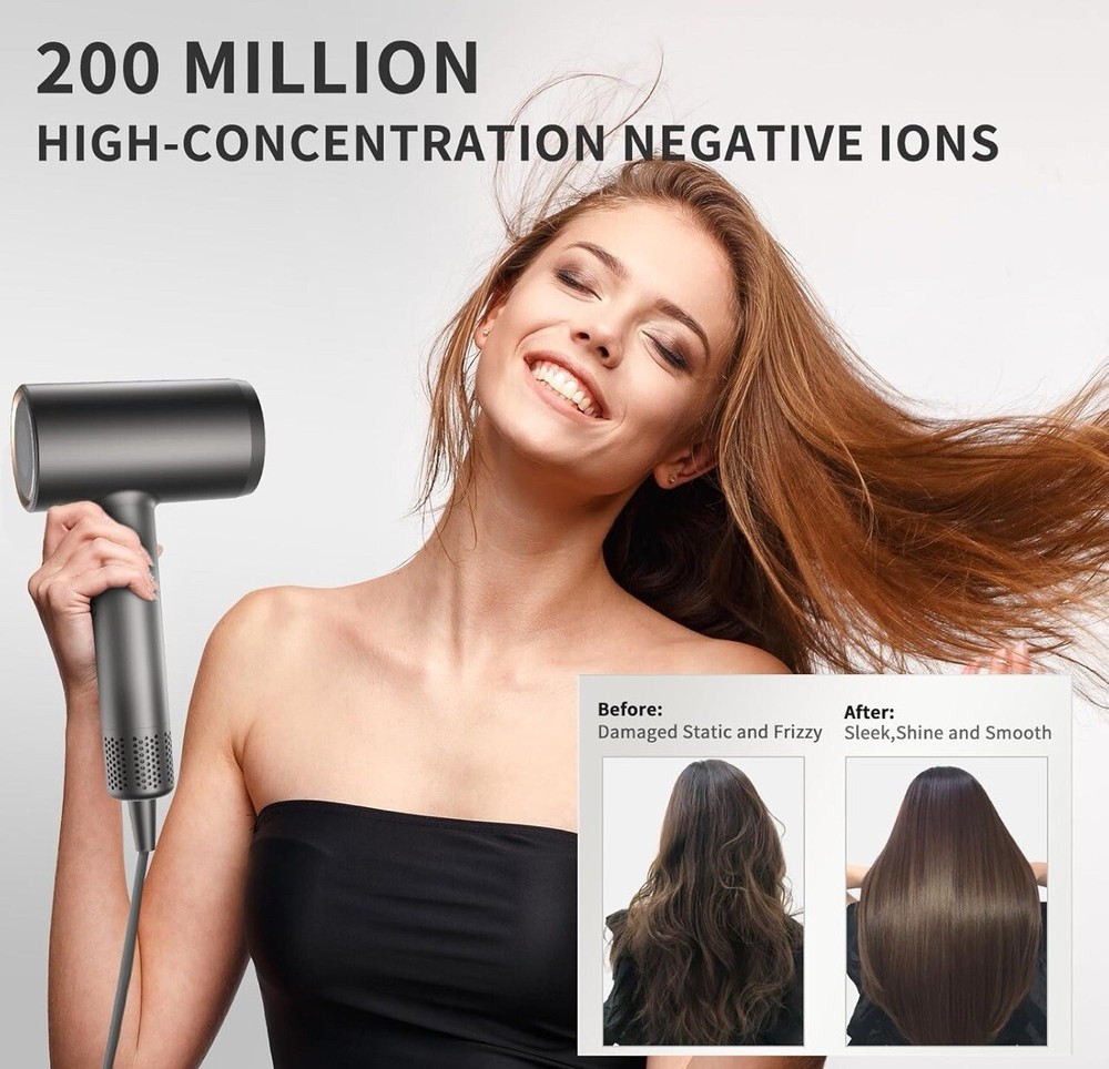 Sci Life High-Speed Ionic Hair Dryer | Powerful Fast Drying w/ Diffuser & Box