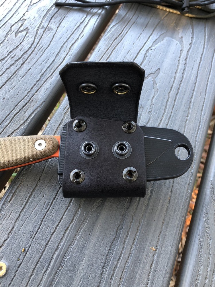 ESEE IZULA 2 leather Horizontal Carry Scout Strap - BLACK