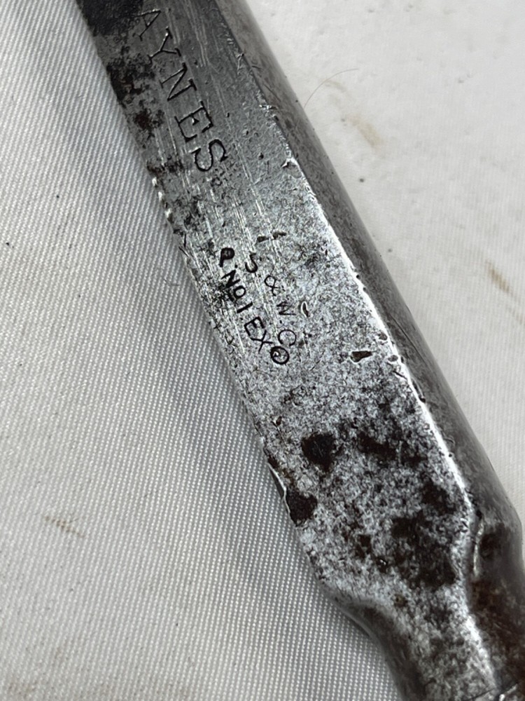 Antique PS&W co Hand Socket Chisel - Marked J.E. Haynes