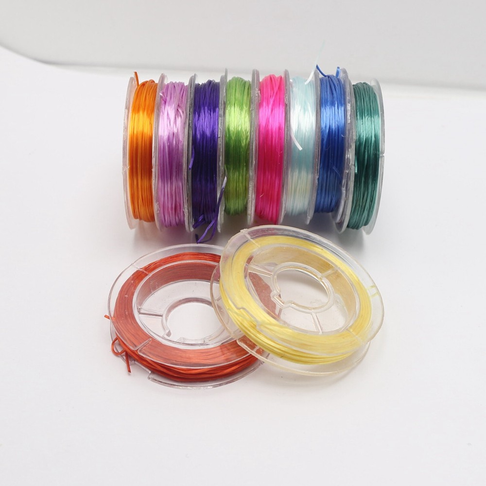 10Rolls X 10Meter Mixed Color Elastic String - Stretch Beading Jewely Cord