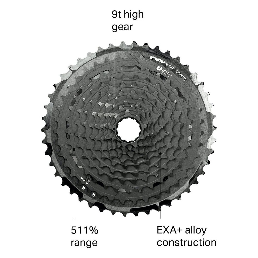 e*thirteen components TRS Plus 11-Speed Cassette Black, 9-46t