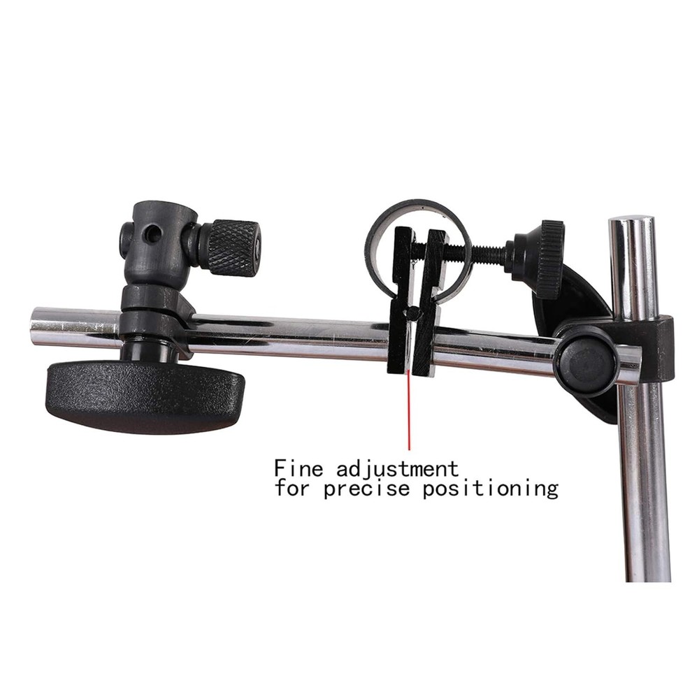 Dial Indicator with Magnetic Base Holder Fine Adjustable Long Arm 0-1" Magnet...