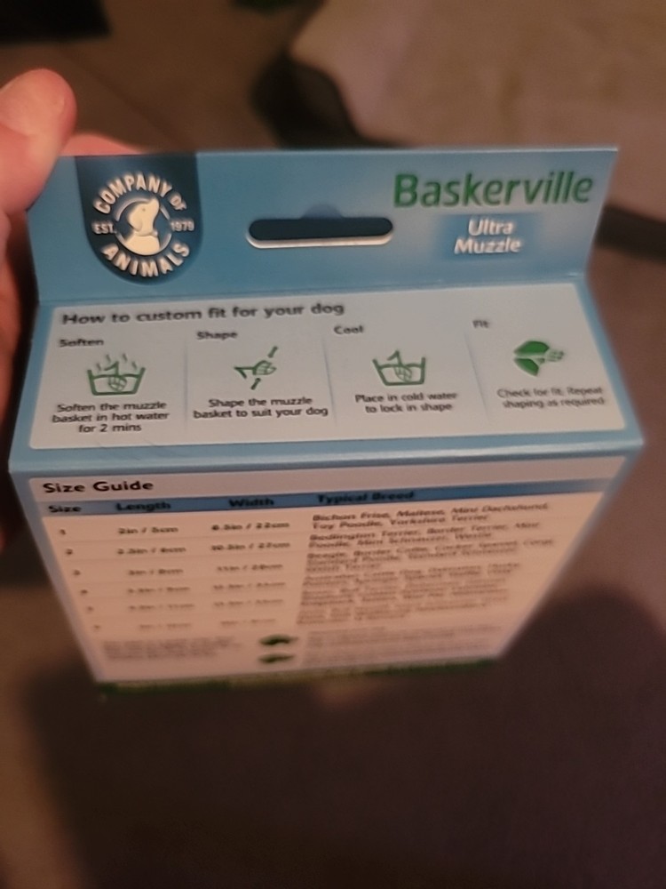 Baskerville Ultra Muzzle - Size 3 - Beagle Standard Poodle Cocker Corgi Size Dog