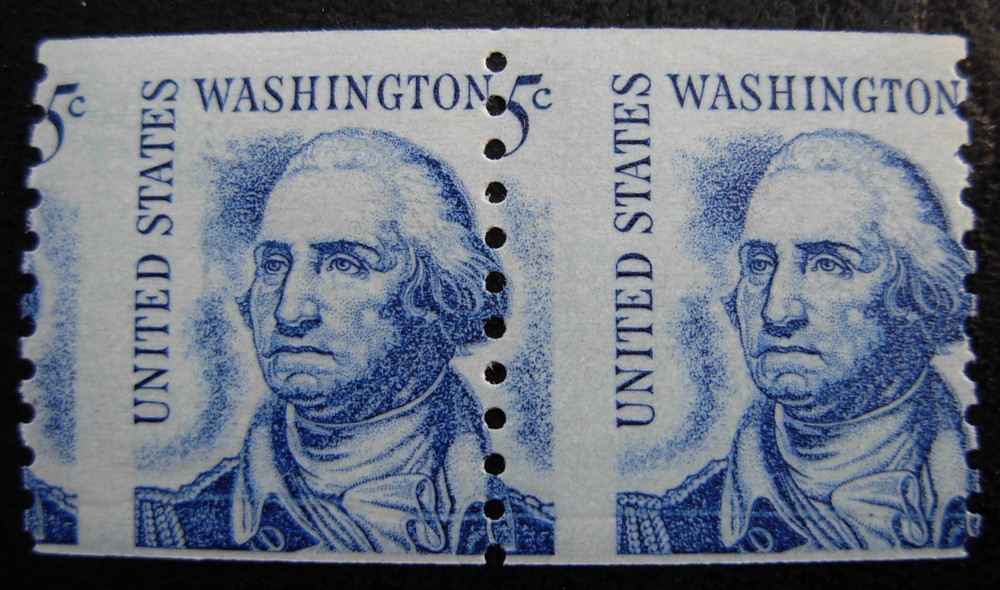 1304 Washington, Coil Misperf Error, Mint  NH #1