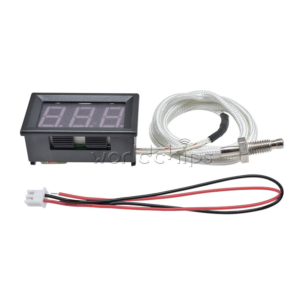 DC 12V Digital LED Display K-type Thermocouple Temperature Meter Thermometer