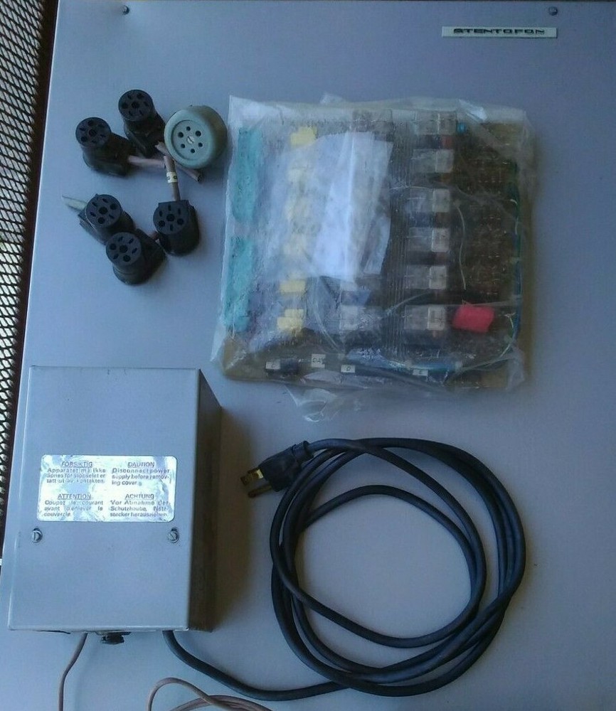 Stentofon Intercom System - Relay Panel/Stations/Pwr Supply - Vintage Audio