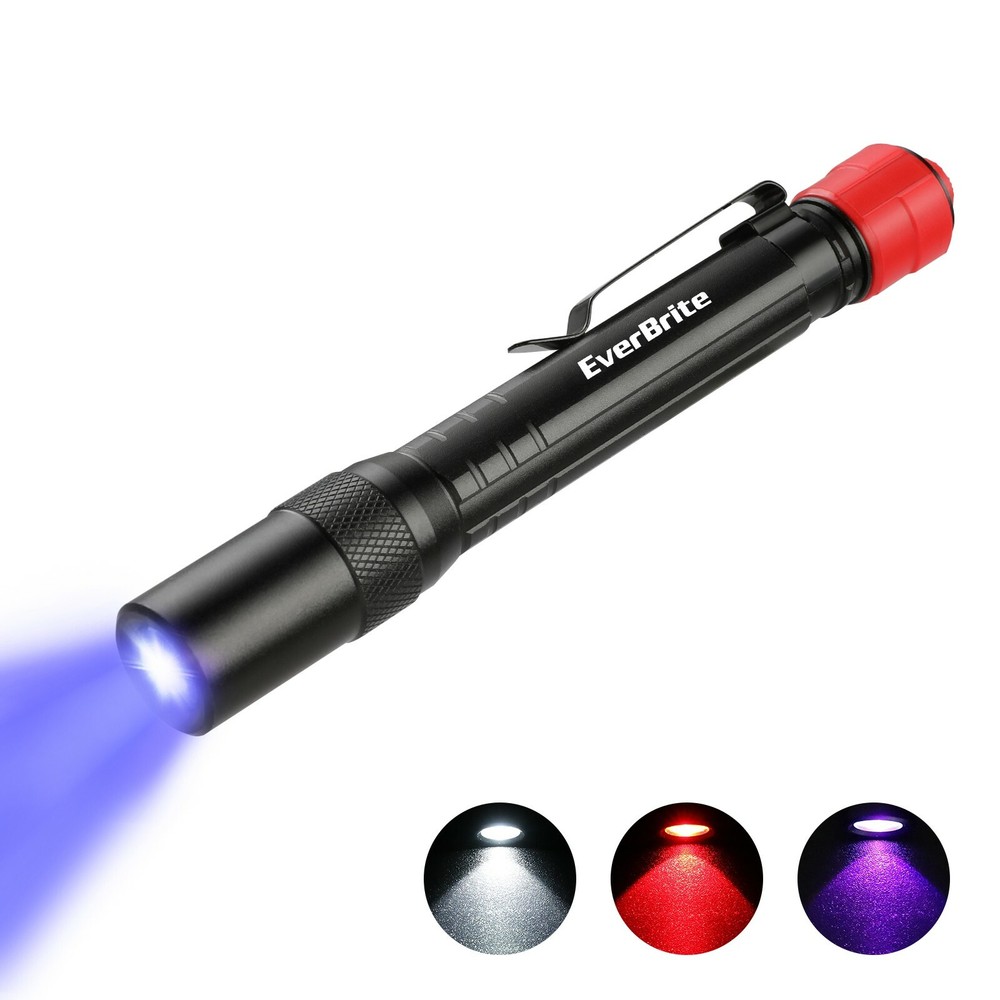 Multi-Function LED Pocket Pen Light 3 IN 1 LED Flashlight AAA Batteries Included