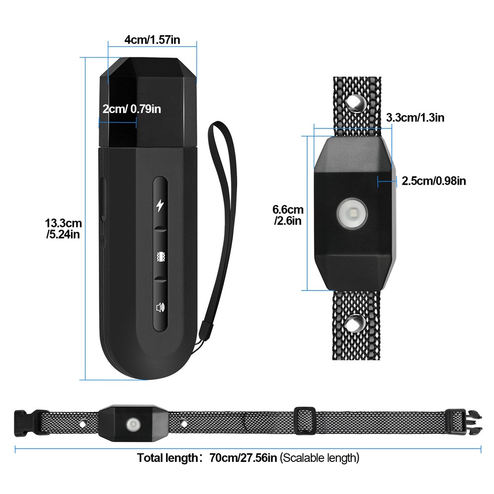 Dog Training E-Collar Anti-Bark Electric Shock Obedience Remote Control Device