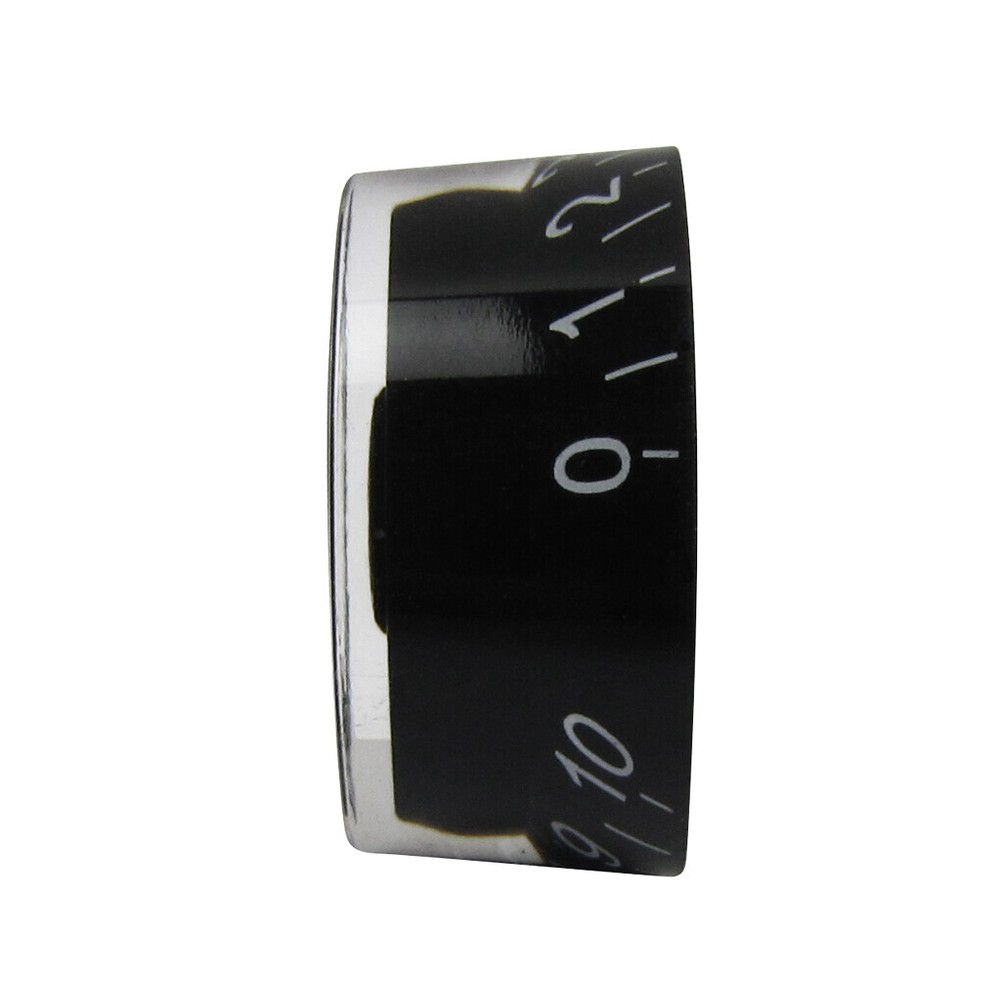 100PCS Volume Tone Control LP Guitar Speed Knobs Button Black & White Numbers