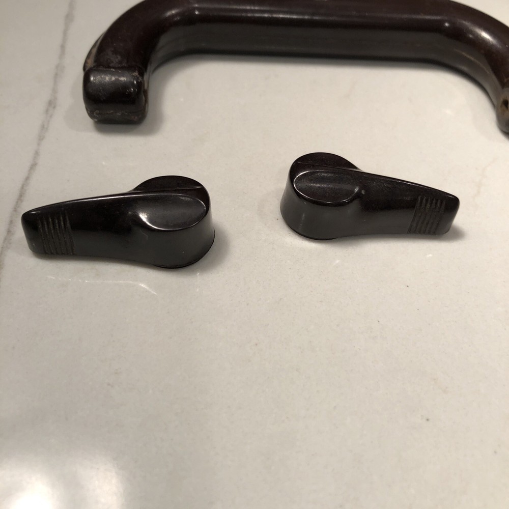 Eicor 115 knobs set Tape Recorder Parts Original Vintage Bakelite
