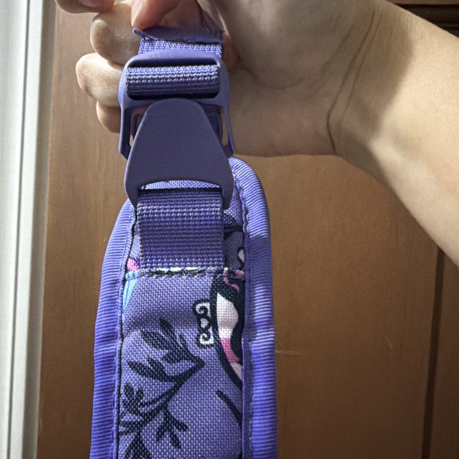 Vera Bradley for Disney mini Sling Backpack Purple Beauty and the Beast