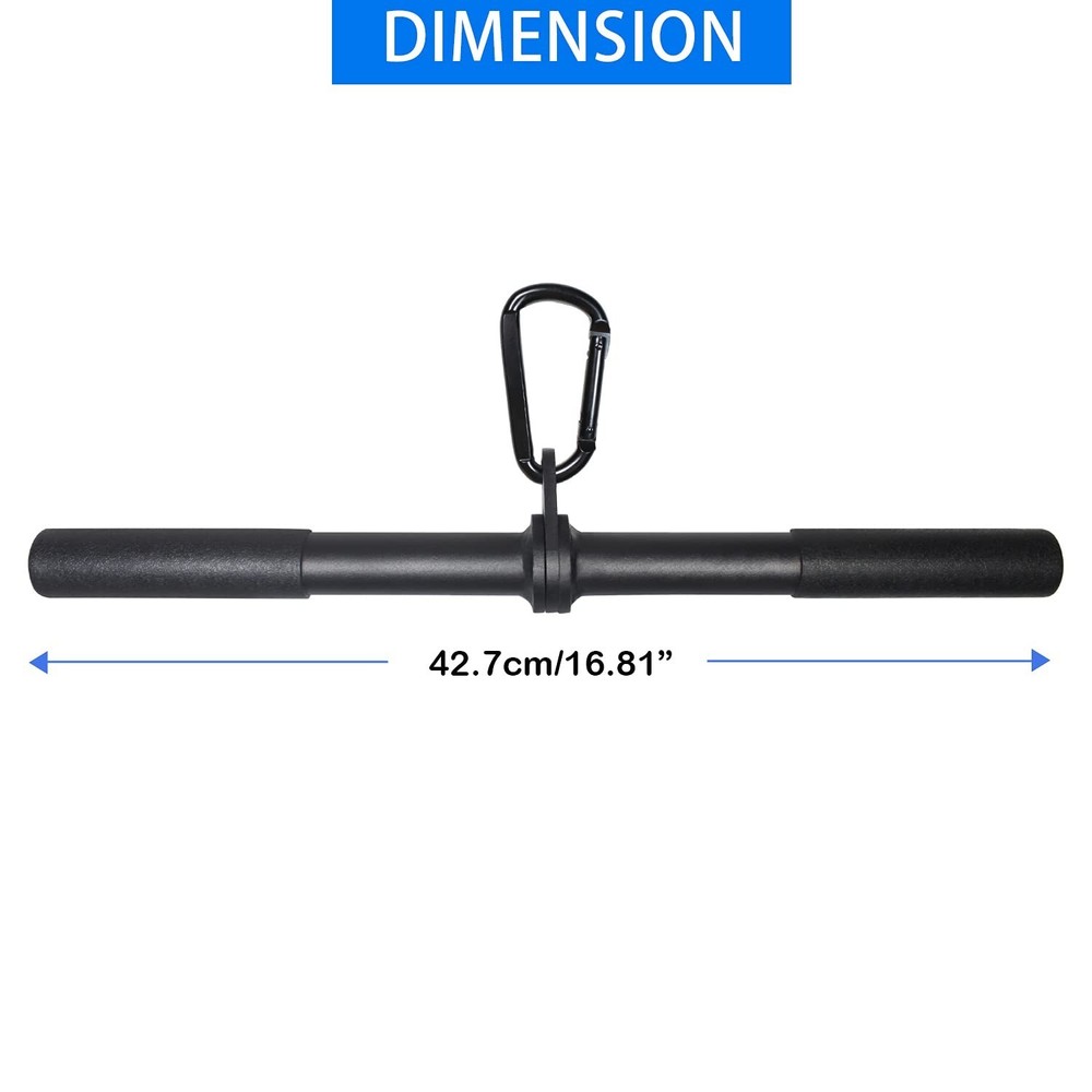 LAT Pull Down Bar Cable Machine Attachmenet Gym Exercise Pulldown bar for Exe...