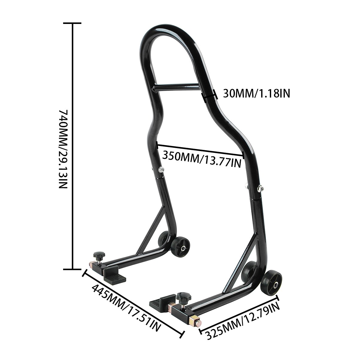 850 LBS Motorcycle Rear Wheel Lift Universal Bike Swingarm Spool Paddock Stand