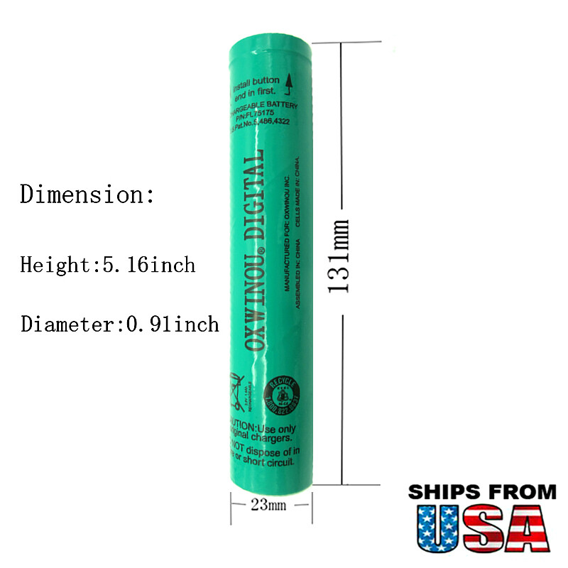 3-Pack NEW Rechargeable Battery for Streamlight Stinger 75175 75375 Poly HP XT