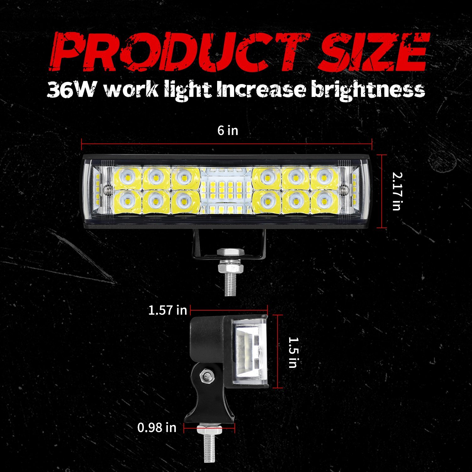 10000Lm Super Bright 6inch Spreader Deck Led Marine Lights (Set of 2) Boat Light